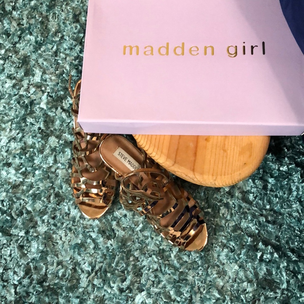 Madden Girl Rose Gold heels